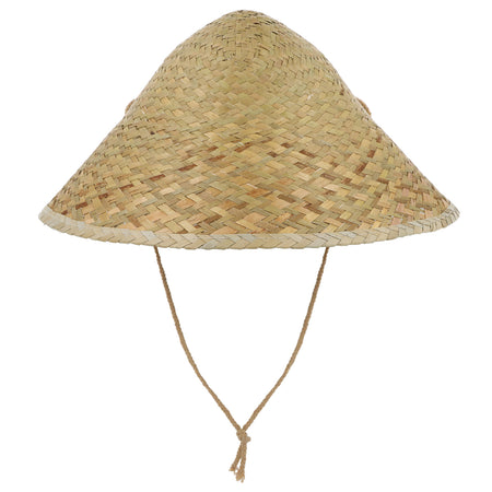 Chinese Straw Coolie Hat Chinese Fancy Dress Party Packs