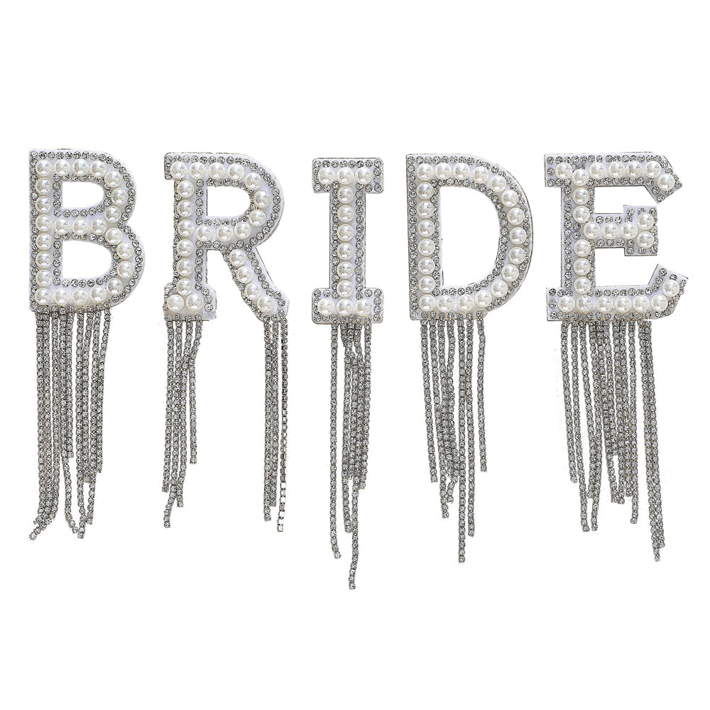 Stick-On Bride Patches with Embellished Tassels - Hen Party | Party Packs