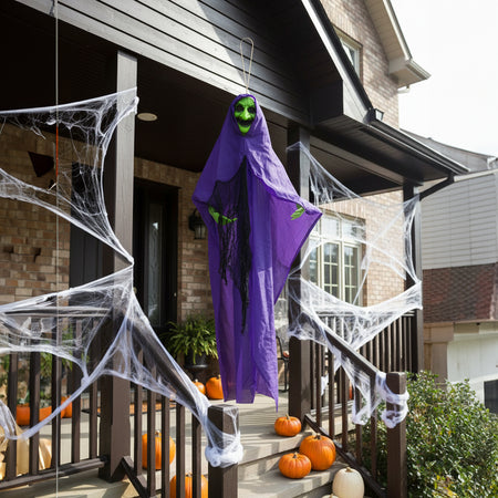 Hanging Spooky Witch Prop - 76cm