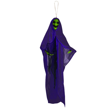 Hanging Spooky Witch Prop - 76cm
