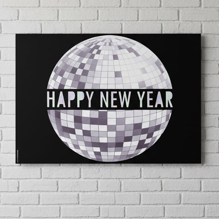 Happy New Year New Year Disco Poster - A3