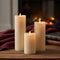 LED Pillar Candles - Pack of 3