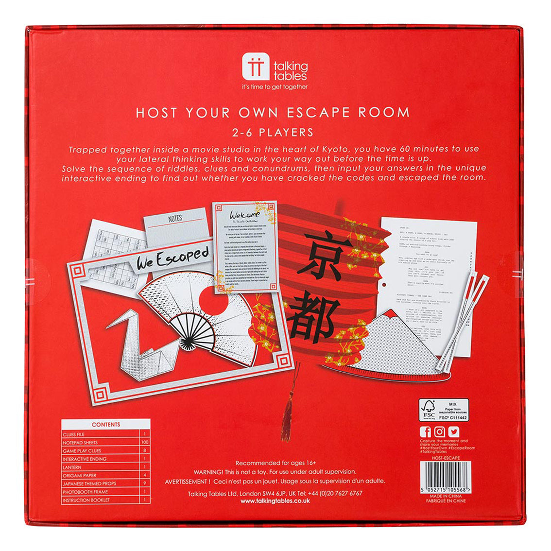 Host Your Own Escape Room Game - Kyoto Edition