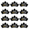 Happy New Year Card Tiara - Pack of 50
