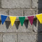Wizard Houses Fabric Bunting - Burgundy, Yellow, Green & Blue - 8m