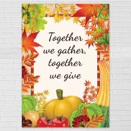 Harvest Festival Together We Gather Poster - A3