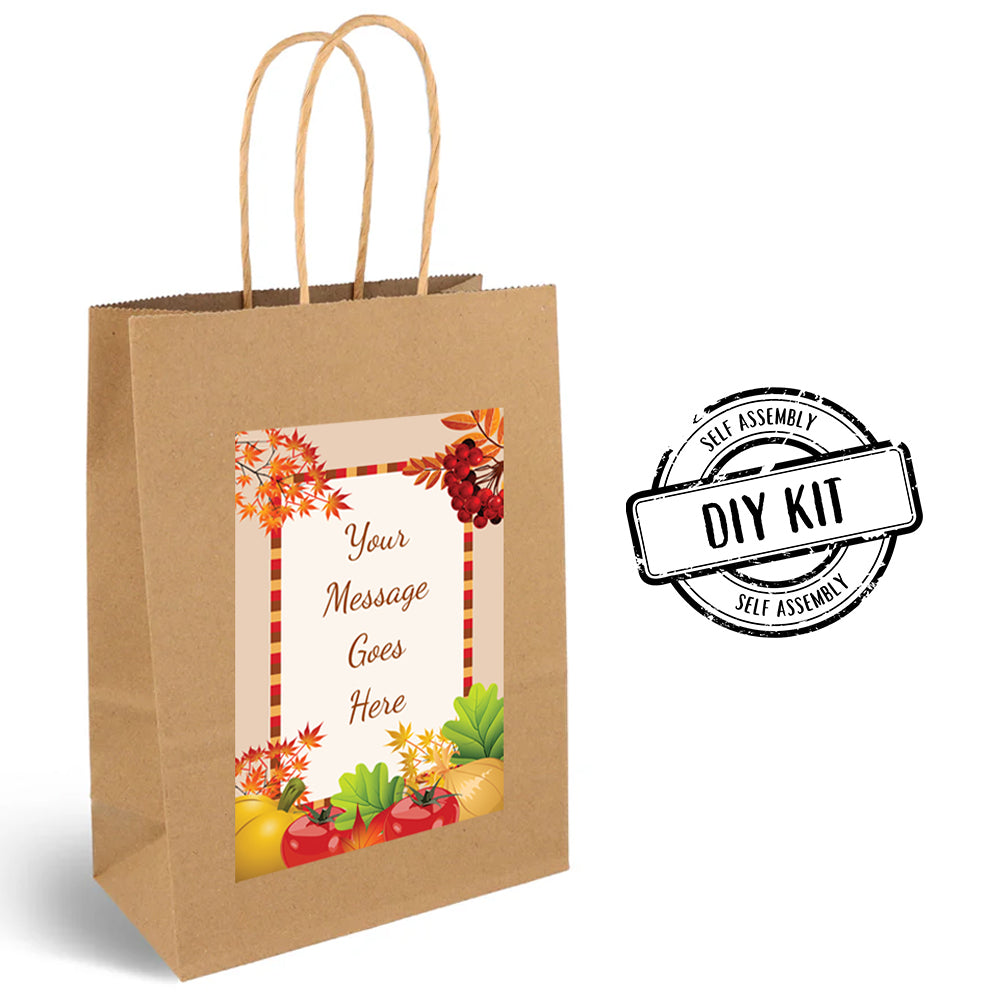 Autumn Harvest Personalised Paper Party Bags - Pack of 12
