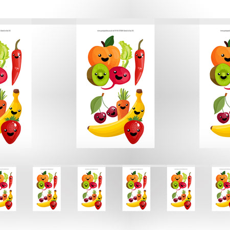 Healthy Eating Paper Flag Bunting Decoration - 2.4m