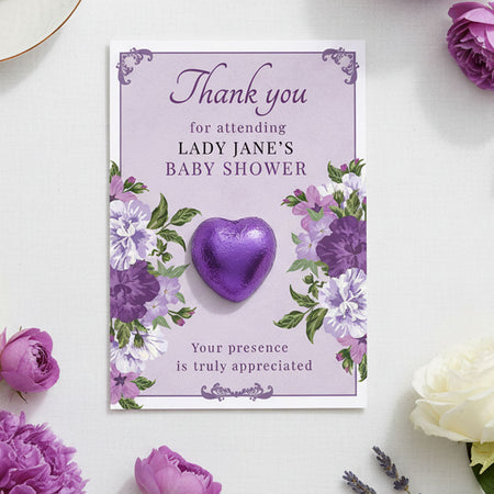 Personalised High Society Baby Shower Thank you Favours - Pack of 8