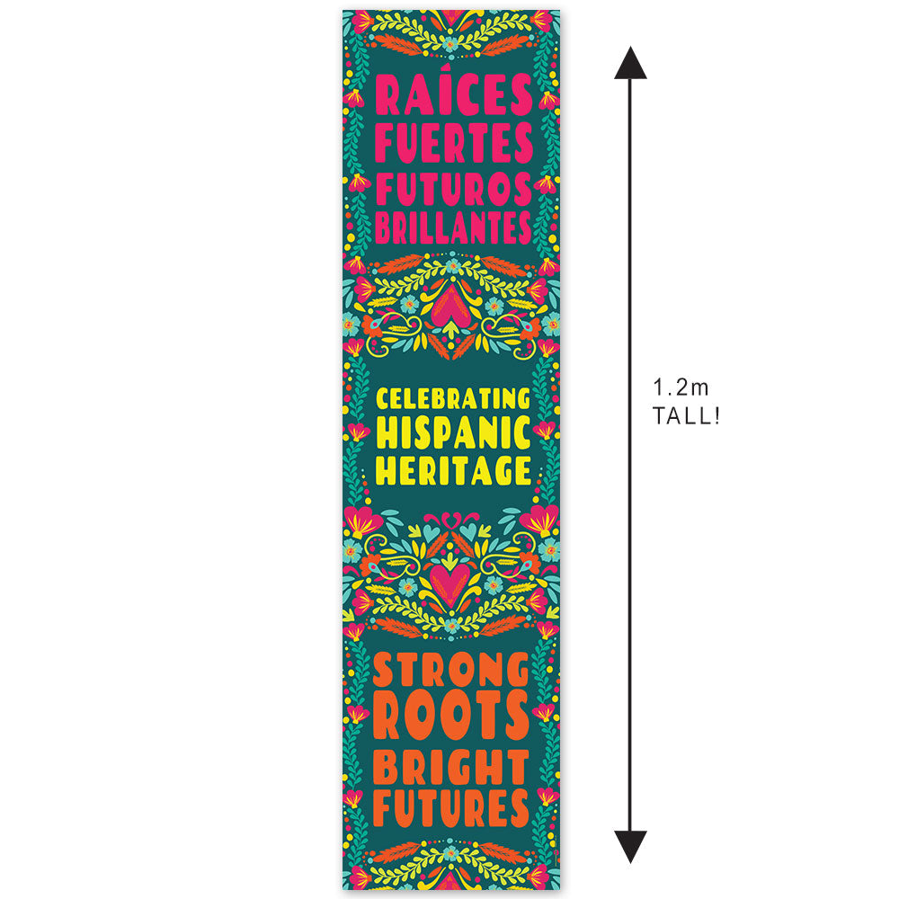 Celebrating Hispanic Heritage Portrait Banner - 30cm x 120cm