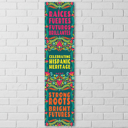 Celebrating Hispanic Heritage Portrait Banner - 30cm x 120cm