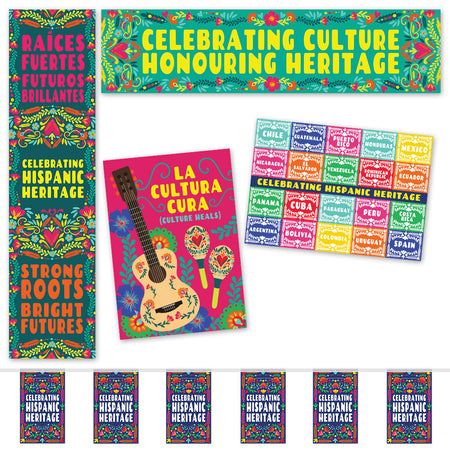 Celebrating Hispanic Heritage Month Paper Decoration Pack