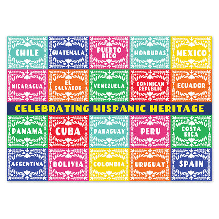 Celebrating Hispanic Heritage Poster - A3