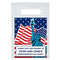 Personalised American Flag and Statue of Liberty Card Insert With Sealed Party Bag - Pack of 8
