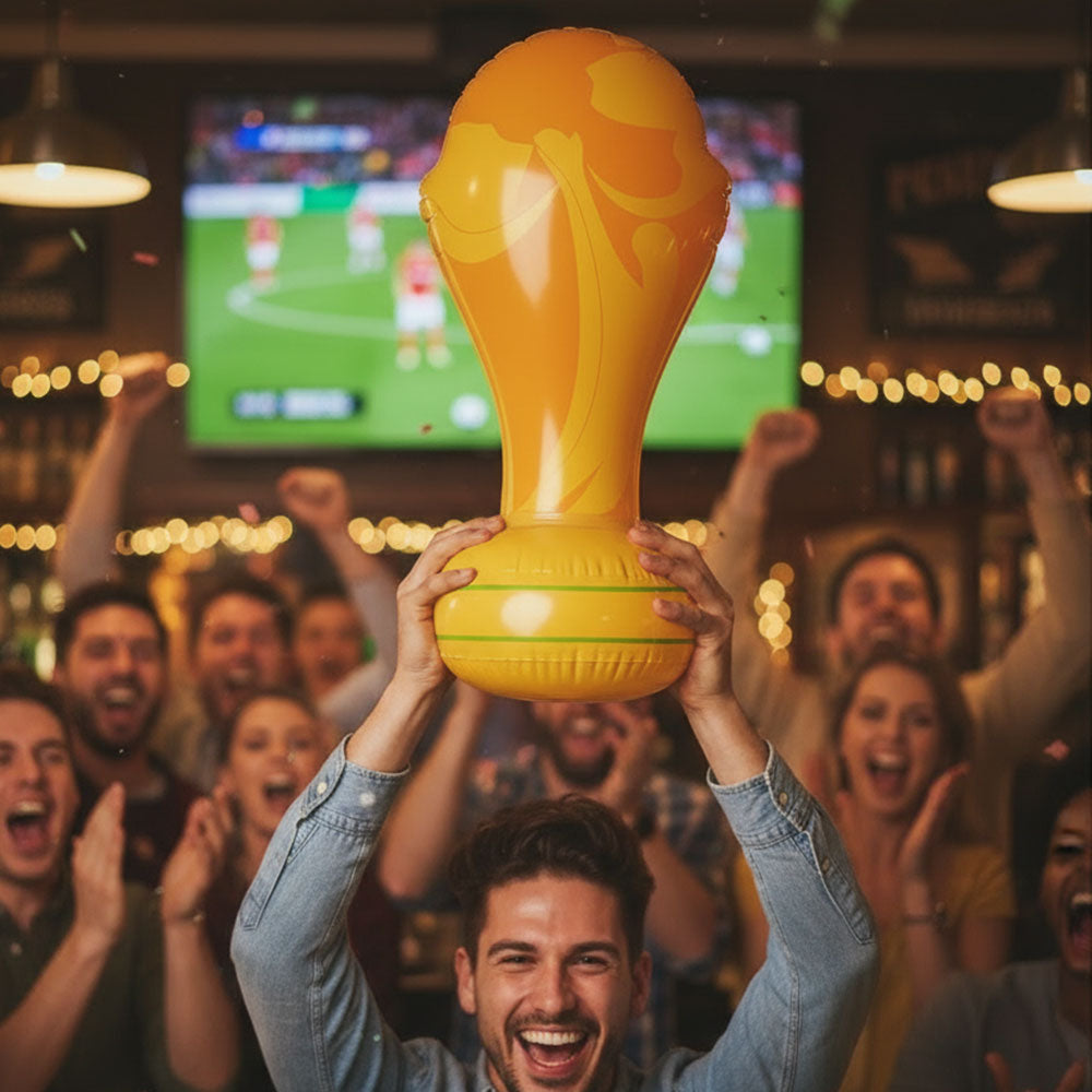 60cm Inflatable World Cup Trophy Decoration | Party Packs