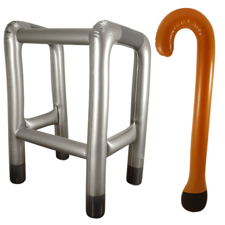 Inflatable Zimmer Frame & Walking Stick Pack