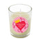 International Women's Day Unscented Clear Glass Candle - 6.5cm - Each