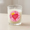 International Women's Day Unscented Clear Glass Candle - 6.5cm - Each
