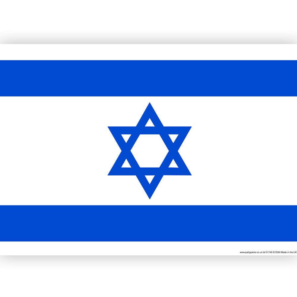 Israel Flag Poster Decoration - A3