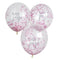 Baby Shower Pink Ready To Pop Latex Confetti Balloons - 12