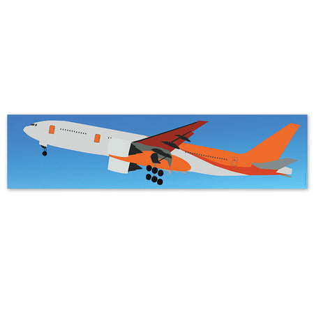 Jet Set Holiday Aeroplane Banner - 120cm x 30cm