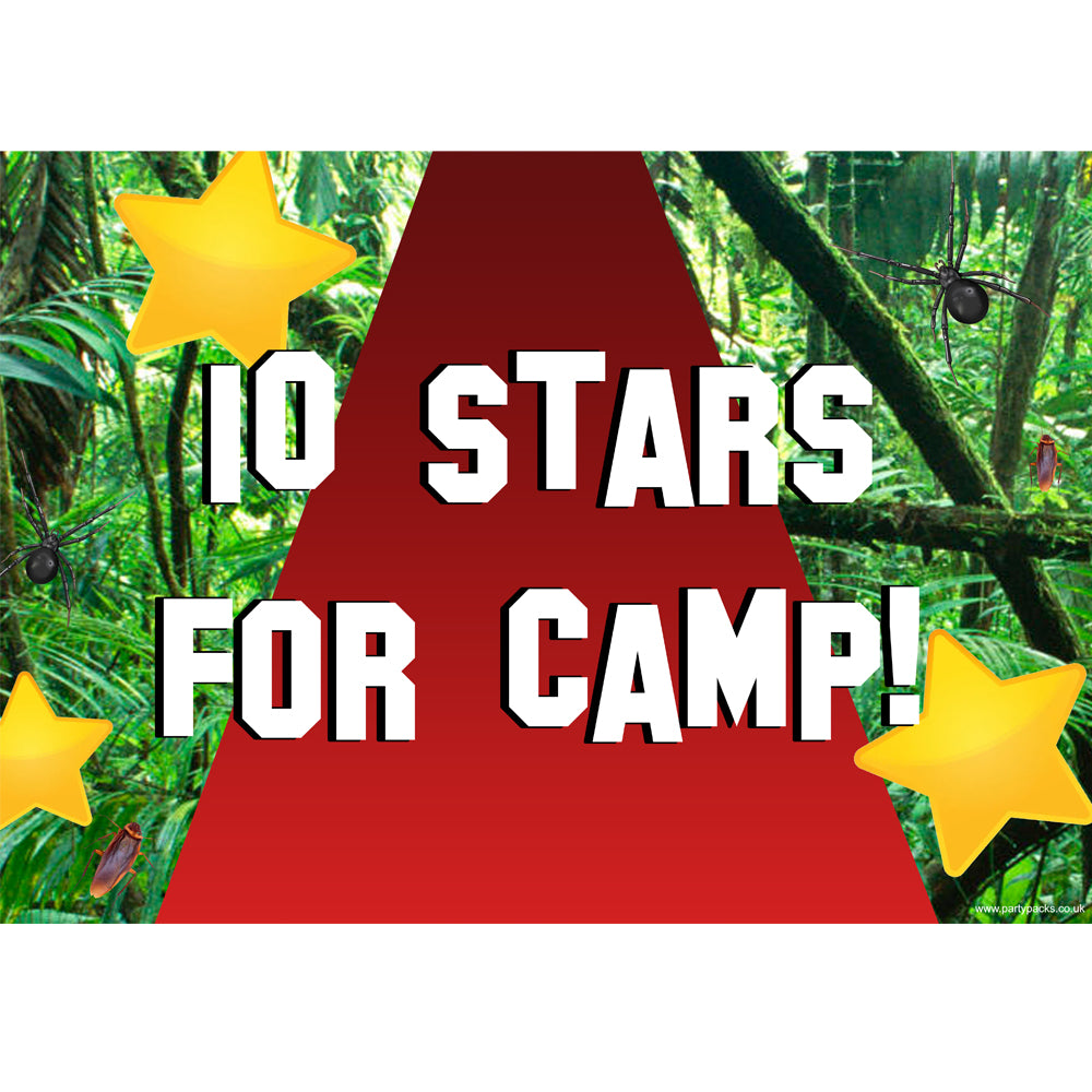 Jungle Celebrity 10 Stars for Camp Poster - A3