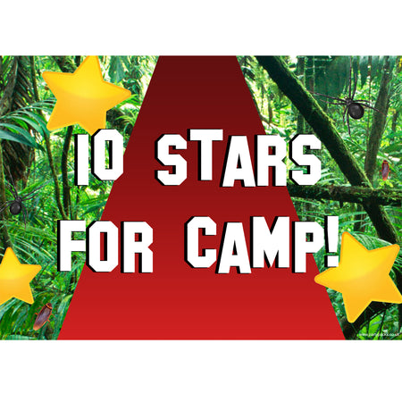 Jungle Celebrity 10 Stars for Camp Poster - A3