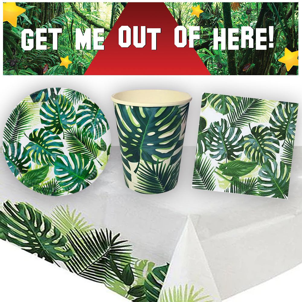 Jungle Celebrity Tableware Pack for 8 + FREE Banner | Party Packs