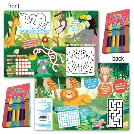 Jungle Colouring Activity Pack - Pack of 100