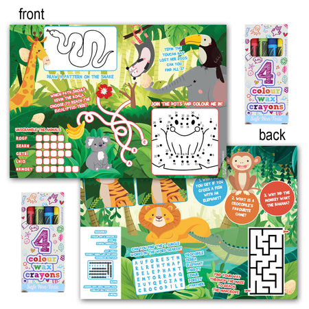 Jungle Colouring Activity Pack - Pack of 100