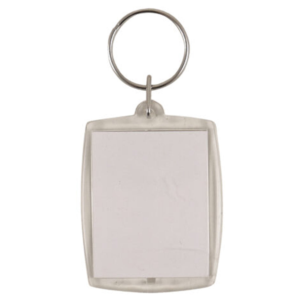 Clear Photo Holder Keyring - 3.5cm x 4.5cm - Each
