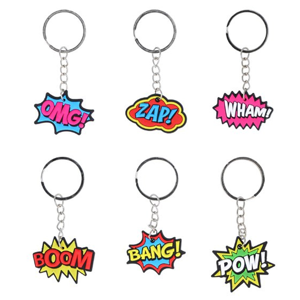 Superhero Keyring - Assorted Designs - 5cm - Each – Party Packs