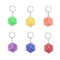 3D Puzzle Cube Keyrings - 6 Assorted - 2.8cm - Each