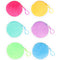 Mini Plush Clip-on Purse Keyring - 6 Assorted Colours - Each