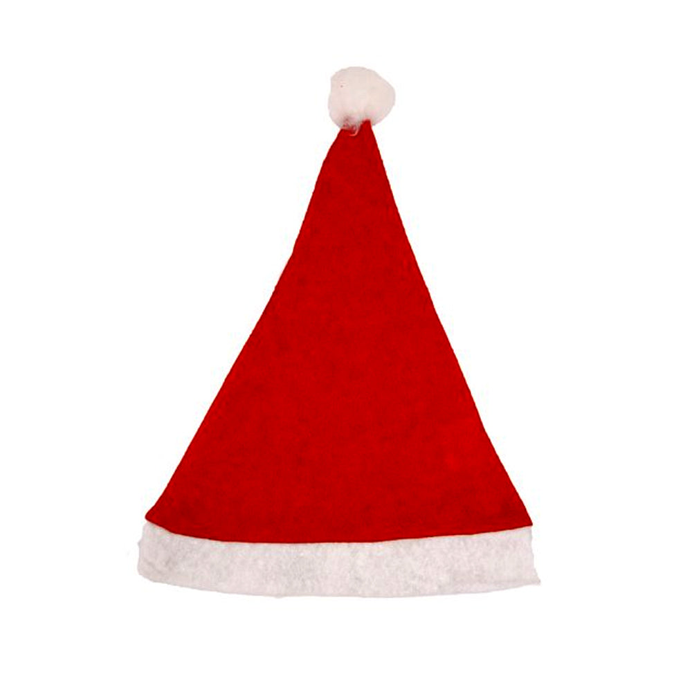 Children's Santa Hat with Bobble and Trim