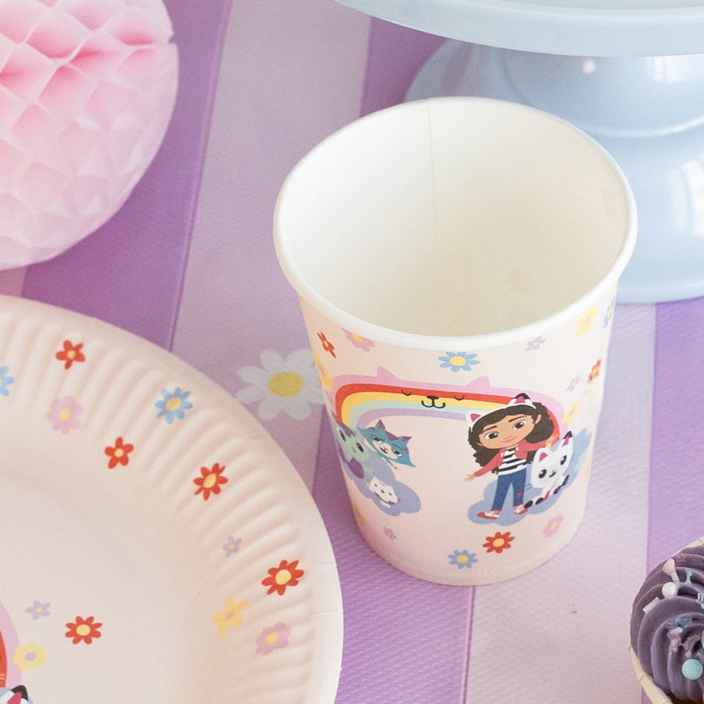 Gabby's Dollhouse Paper Cups - 250ml - Pack of 6