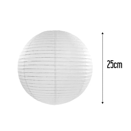 White Paper Lantern - 25cm - Each