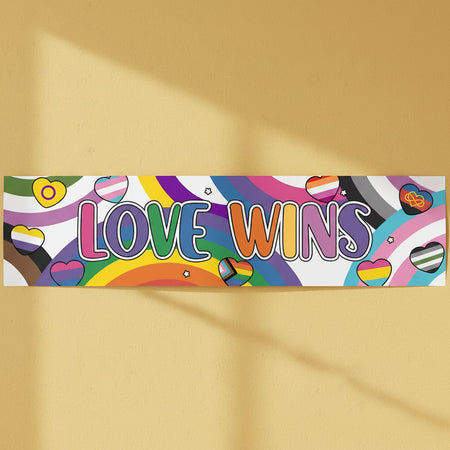 Love Wins Banner - 120cm x 30cm