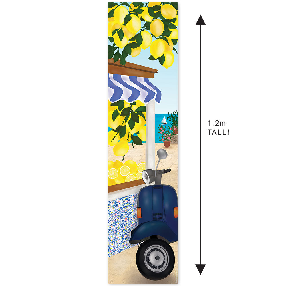 La Dolce Lemon Italian Amalfi Summer Portrait Banner - 30cm x 120cm