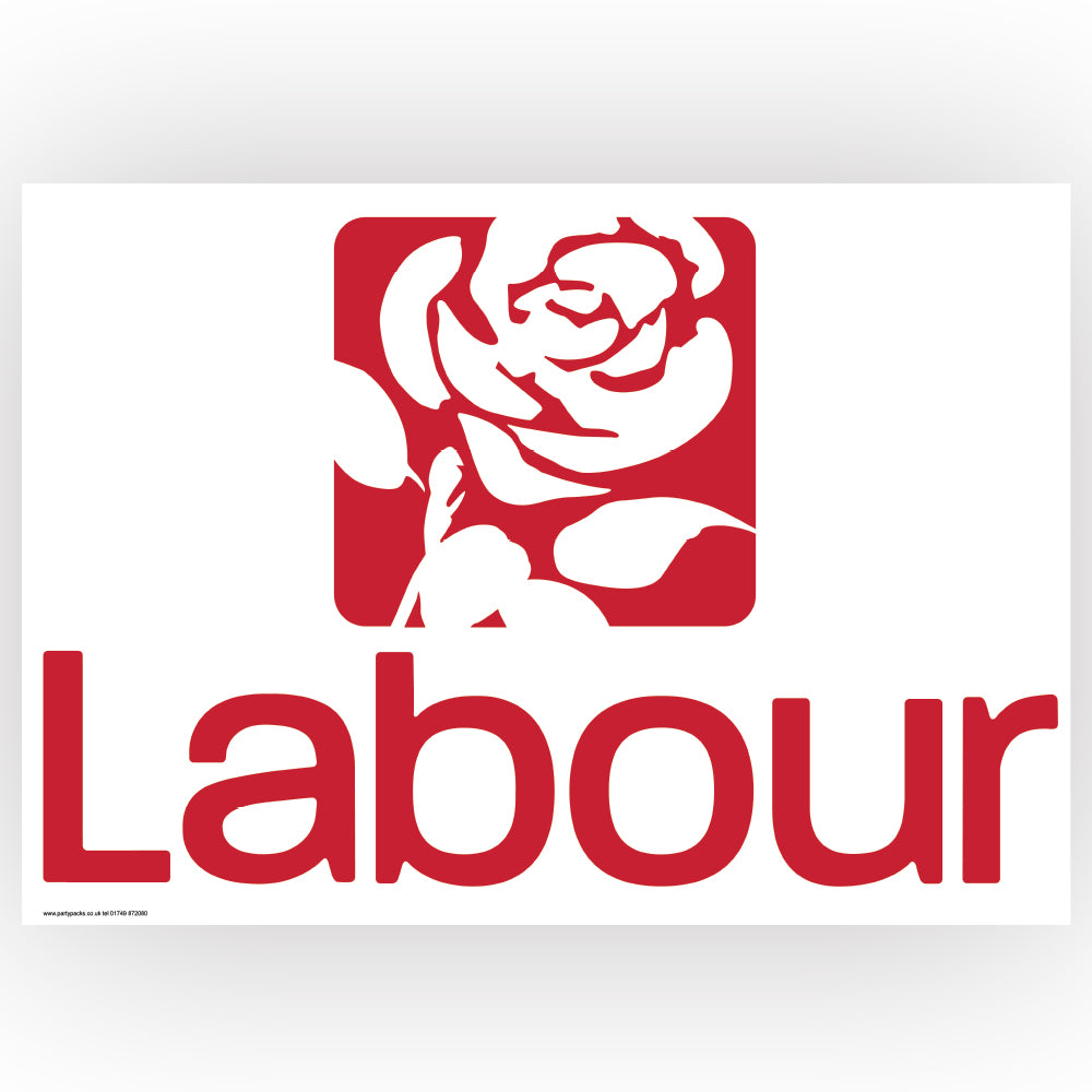 Labour Party Poster Decoration - A3