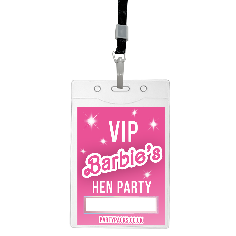 Personalised Hey Doll Pink Lanyards - Pack of 10
