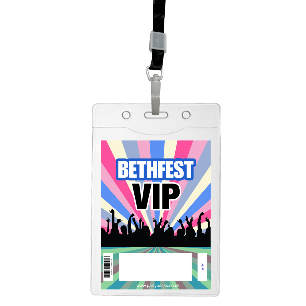 Personalised Festival Pass Lanyards - Pack of 10