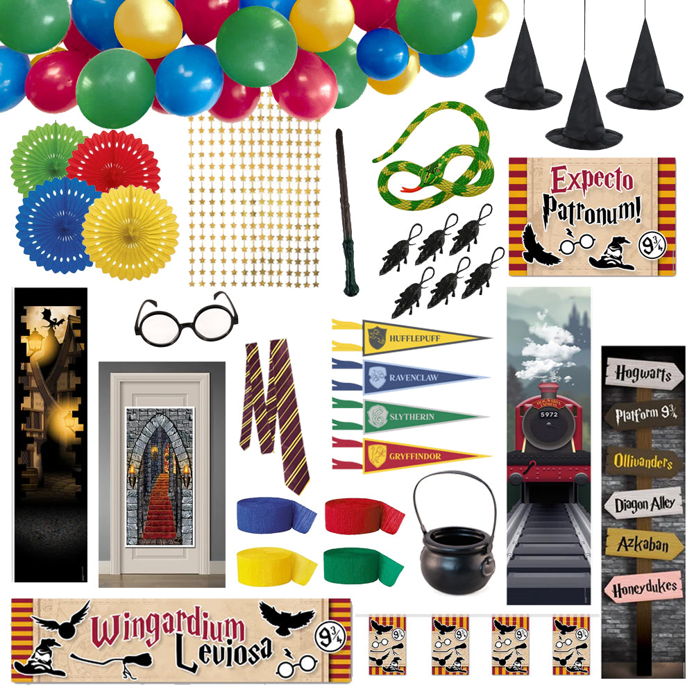 Large Wizard Houses Decoration and Accessory Party Pack