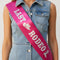Last Rodeo Pink Cowgirl Hen Party Sash - 100mm