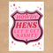 The Last Rodeo Howdy Hens Poster - A3