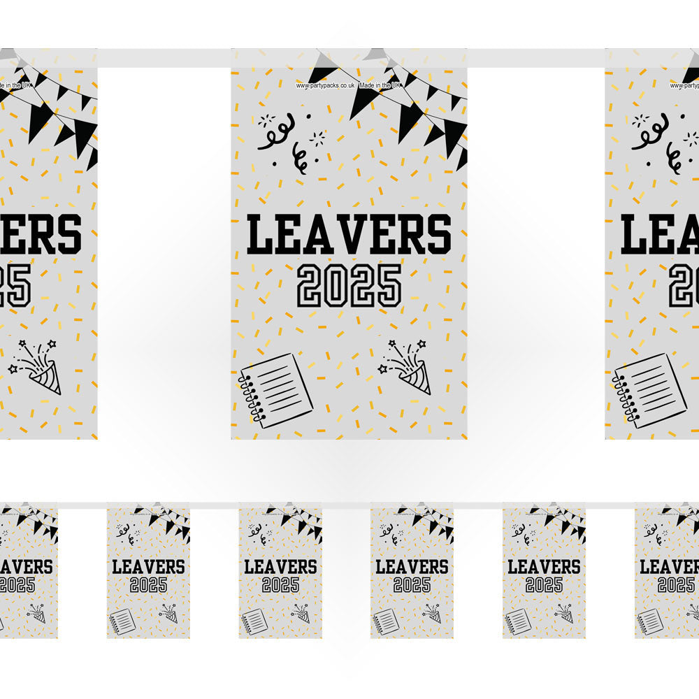 Leavers 2025 Paper Flag Bunting Decoration - 2.4m