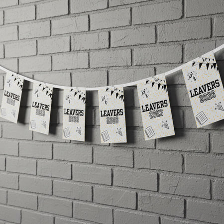 Leavers 2026 Paper Flag Bunting Decoration - 2.4m