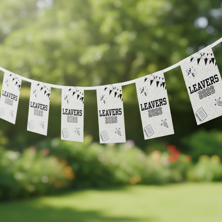 Leavers 2026 Paper Flag Bunting Decoration - 2.4m