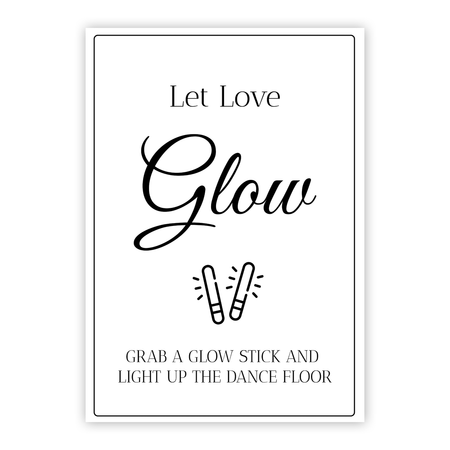 Let Love Glow Poster - A3