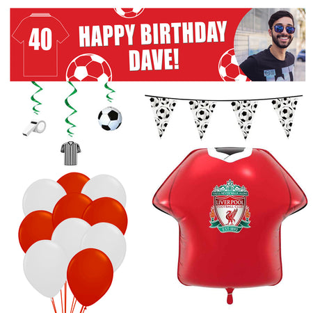 Personalised Liverpool FC Football Decoration Party Pack